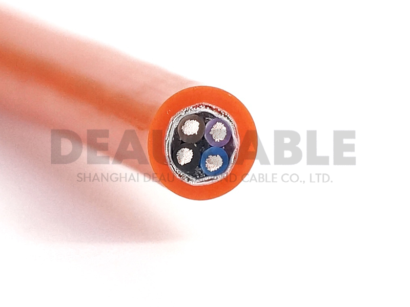 DKF810-TPU 4*0.5聚氨酯屏蔽拖链电缆